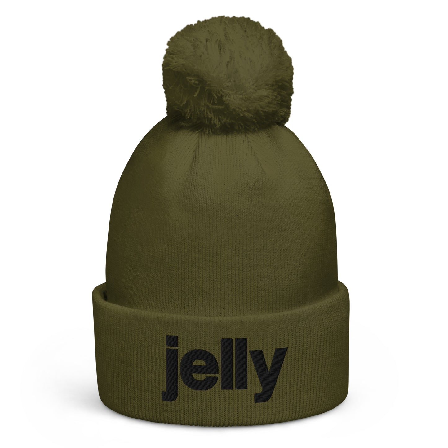 Embroidered black jelly bobble